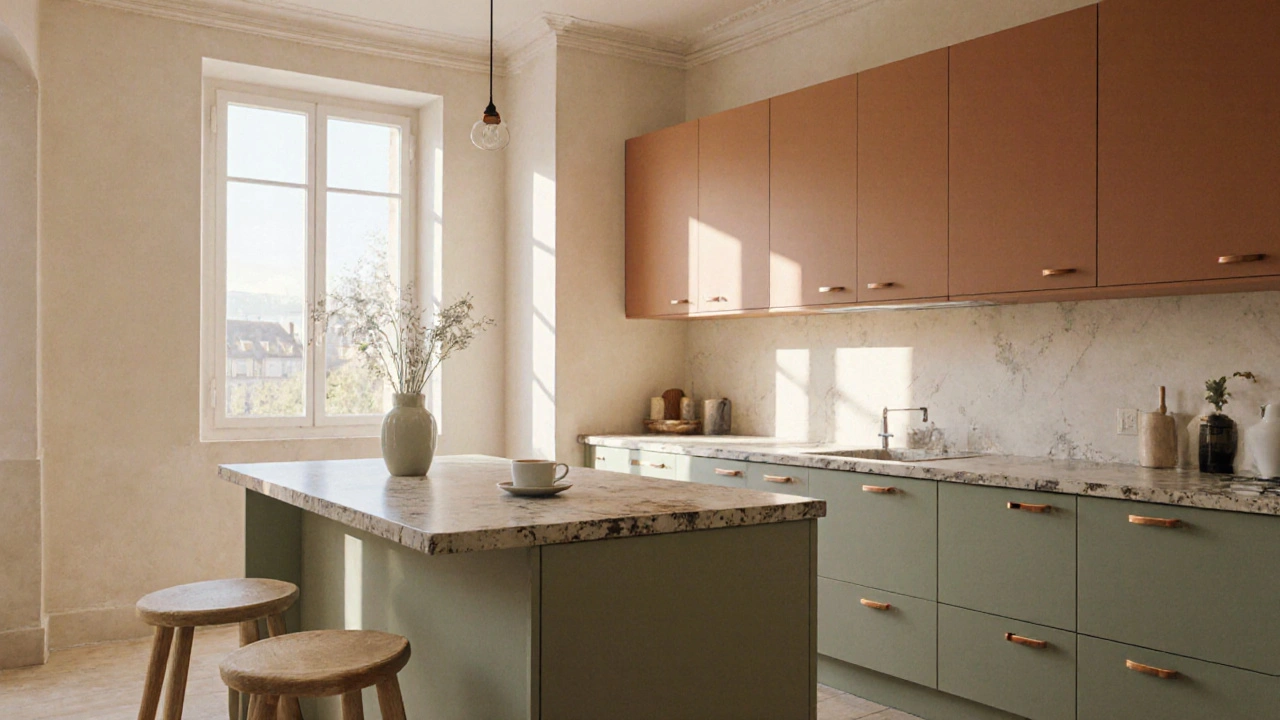 Couleurs cuisine : les palettes durables et faciles à vivre en 2025