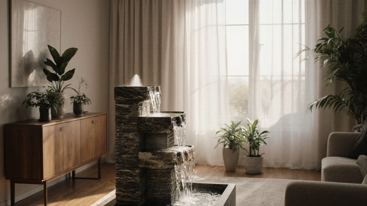 Fontaines d'intérieur : comment activer l'énergie de l'eau chez soi avec le Feng Shui