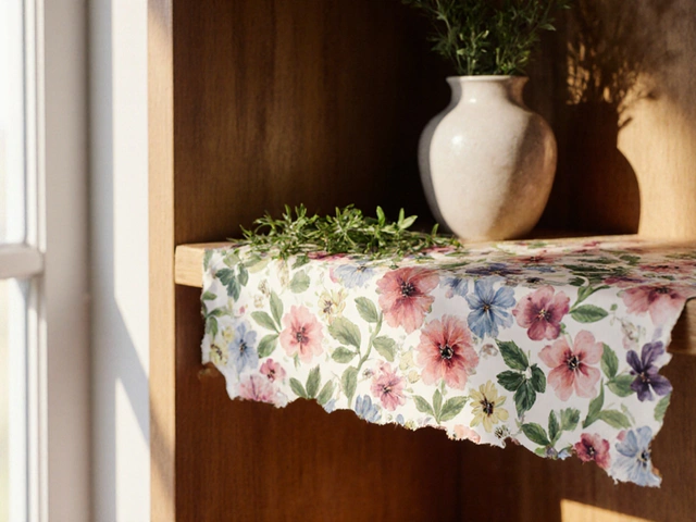 Chutes de papier peint : comment les réutiliser pour décorer étagères et tiroirs à petit budget