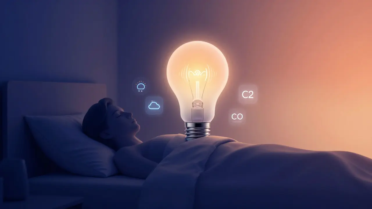 Une ampoule intelligente ajuste sa lumière en fonction du cycle de sommeil, avec des capteurs invisibles.
