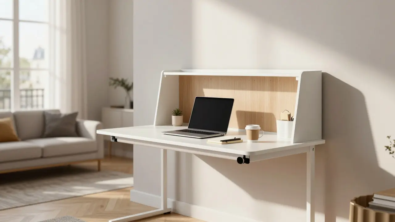Bureau gain de place : les meilleures solutions compactes et pliables pour petits espaces