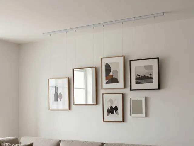 Cimaises et rails : accrocher sans percer durablement