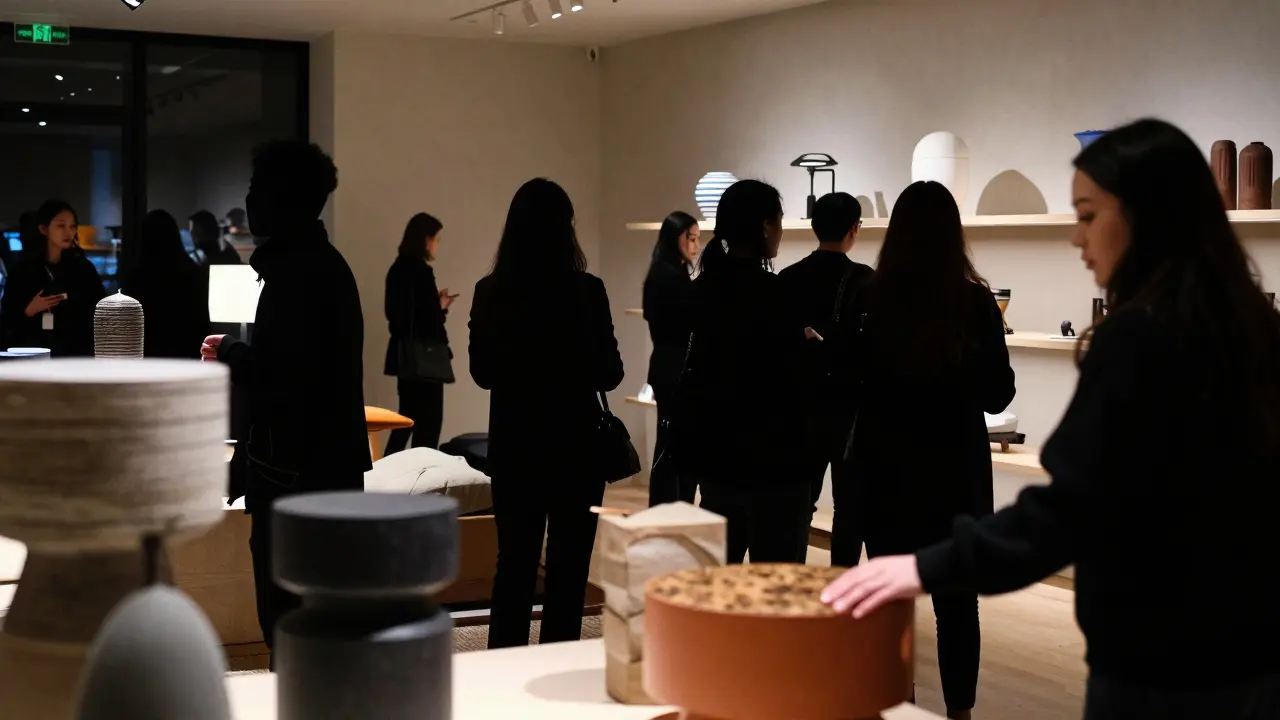 Lancement exclusif d'une pièce de design dans une boutique haut de gamme
