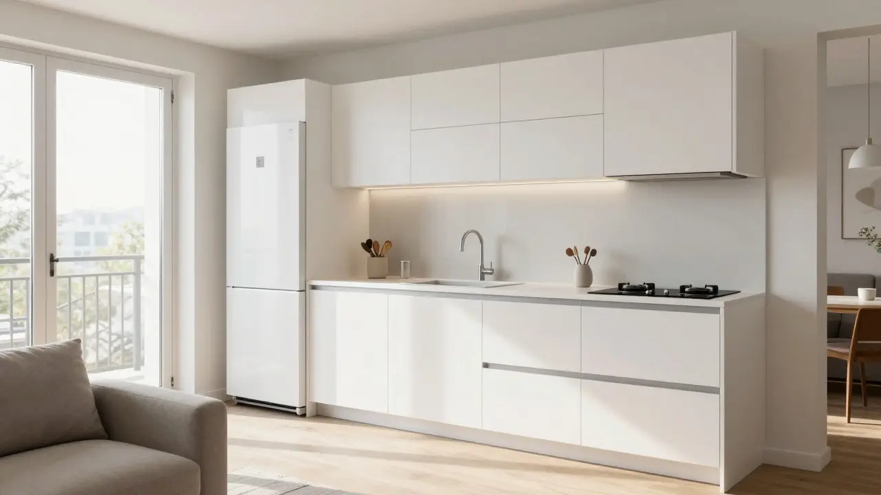 Cuisine en I dans un studio : le guide complet pour optimiser votre linéaire