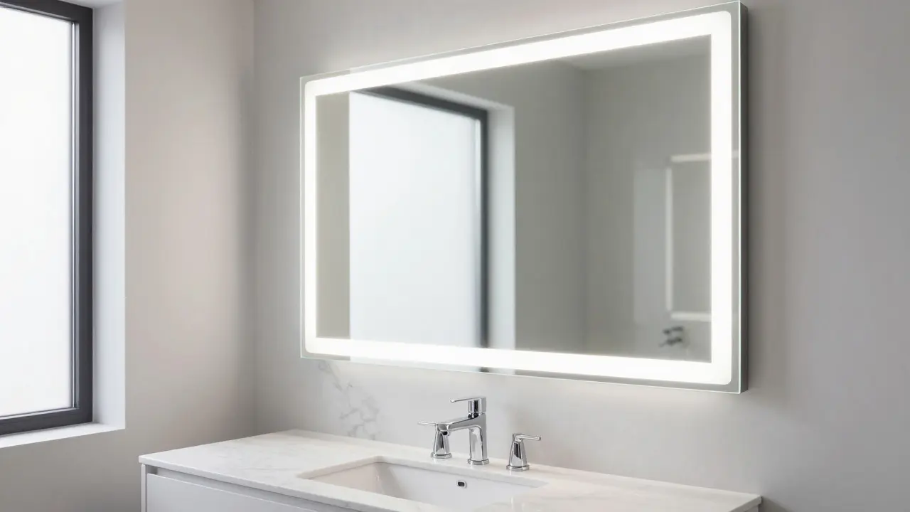Miroirs lumineux LED : guide complet pour choisir et installer votre éclairage intégré salle de bain
