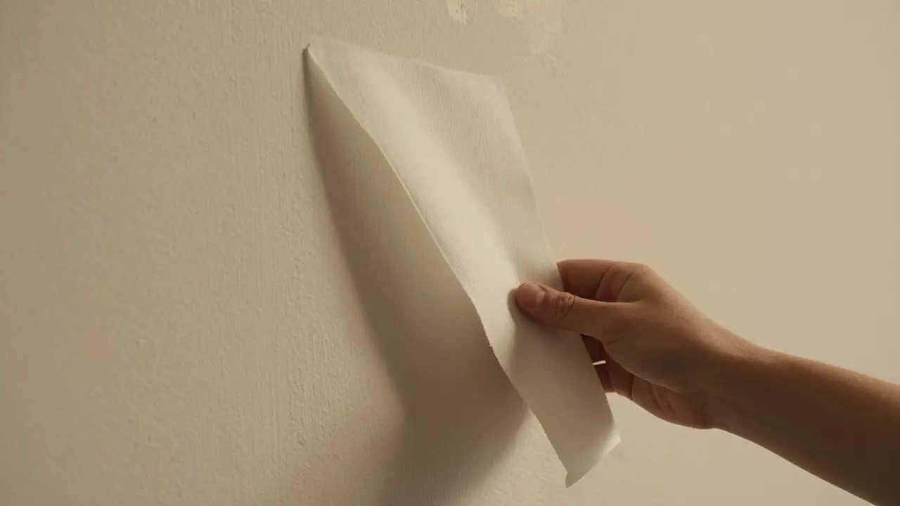 Retrait facile d'un rouleau de papier peint intissé sec
