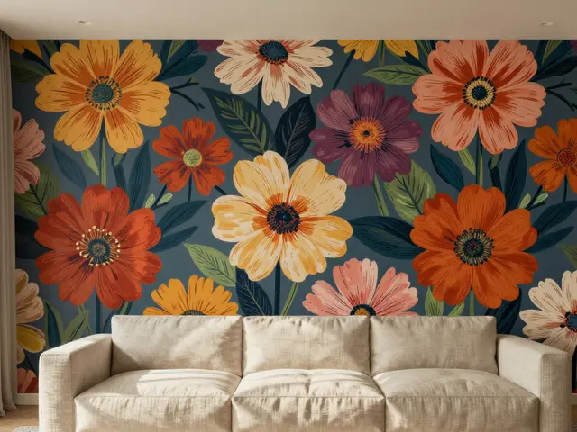Papier peint floral : guide complet pour nature et légèreté sur vos murs