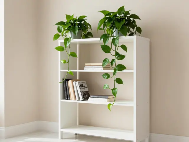 Plantes retombantes : comment décorer le haut des meubles et étagères avec style