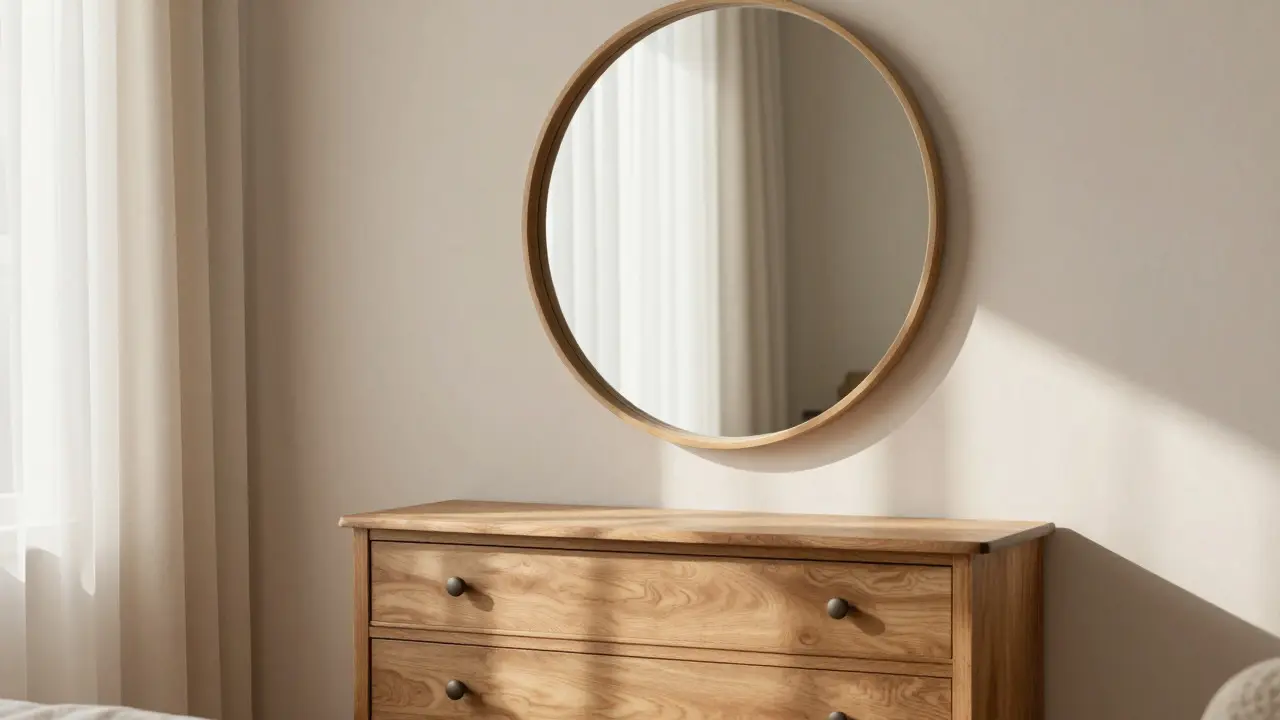 Miroir de chambre : guide proportions, Feng Shui et intimité