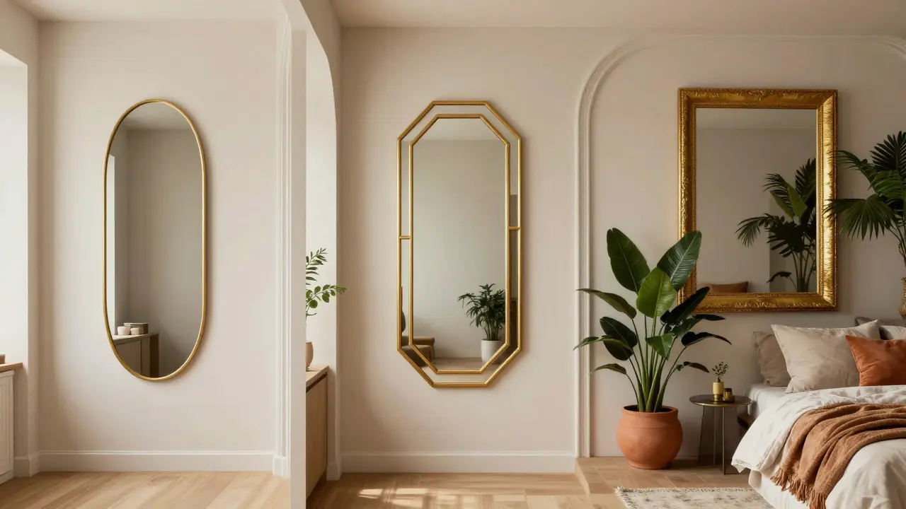 Trois styles de miroirs dorés : scandinave, Art Déco et bohème
