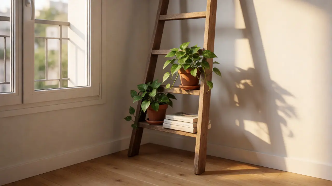 Étagère échelle DIY : le guide complet pour ranger et décorer en vertical