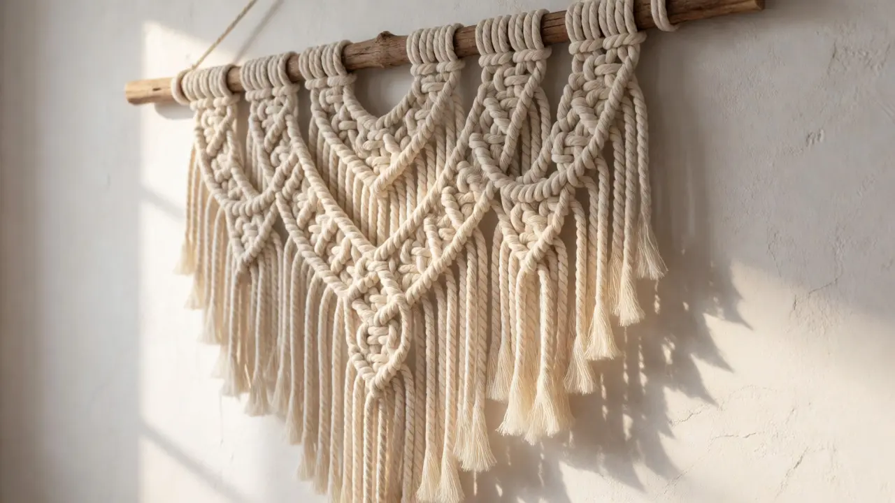 Macramé mural : guide complet pour une déco textile artisanale