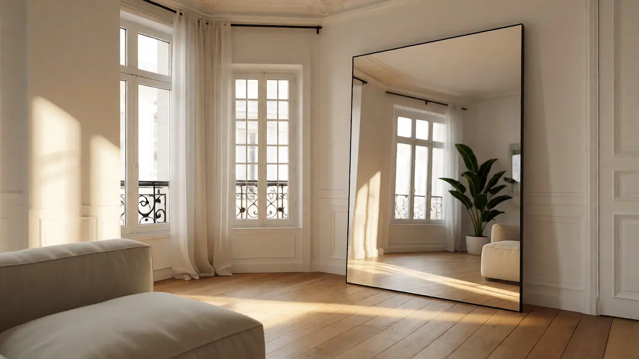 Miroirs pour agrandir : l’astuce classique en décoration