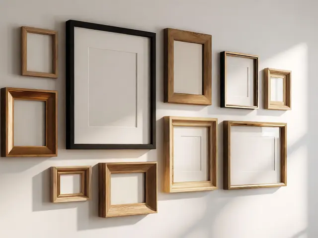 Galerie murale : créer de la profondeur avec des tailles de cadres variées